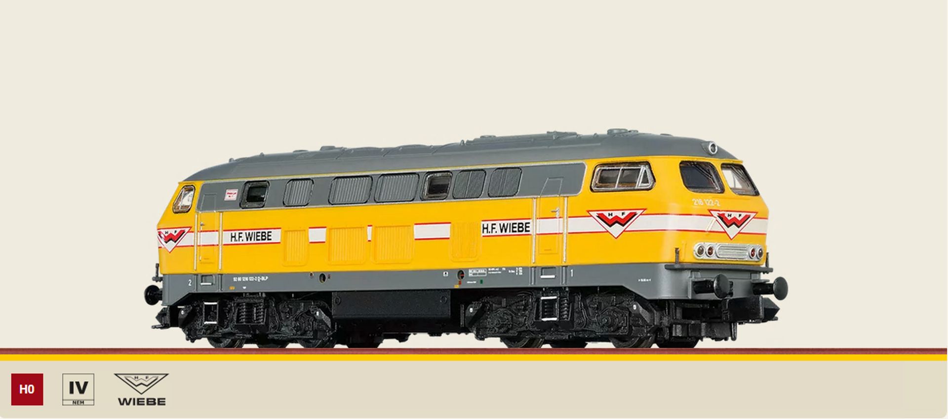 Brawa 41189 - Diesellok 216 Wiebe Ep.IV H0/WS Sound
